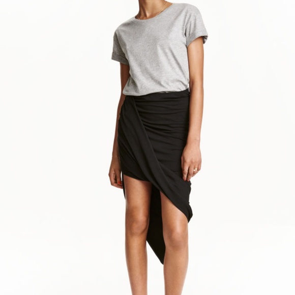 H M Skirts Hm Draped Jersey Skirt Poshmark